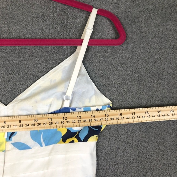 Guess floral retro sleeveless A-line dress size 1 - Picture 10 of 12